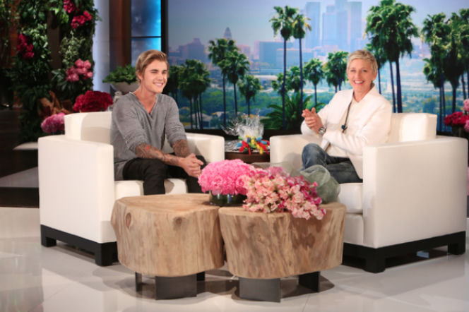 Justin Bieber u Ellen Degeneres
