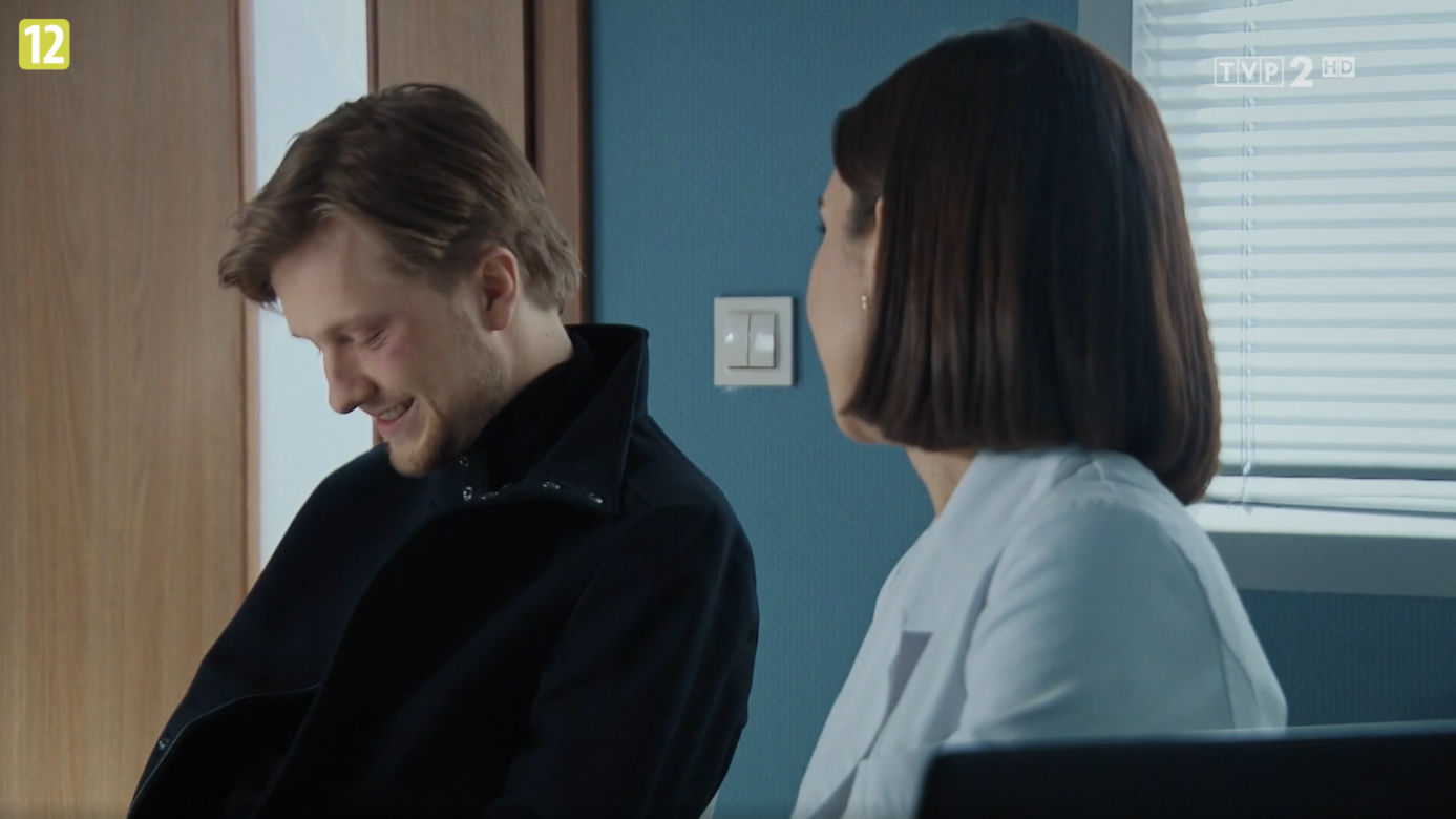 M jak miłość, odc. 1602: Łukasz (Jakub Józefowicz), Aneta (Ilona Janyst)
