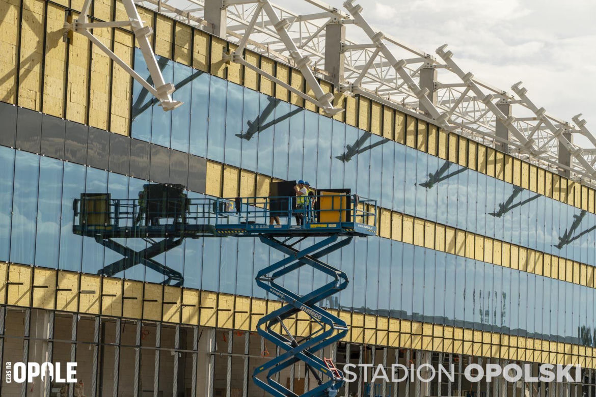 Stadion Opolski w budowie. Najnowsze zdjęcia