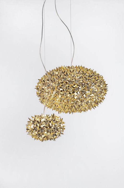 Złota lampa "Bloom" Kartell