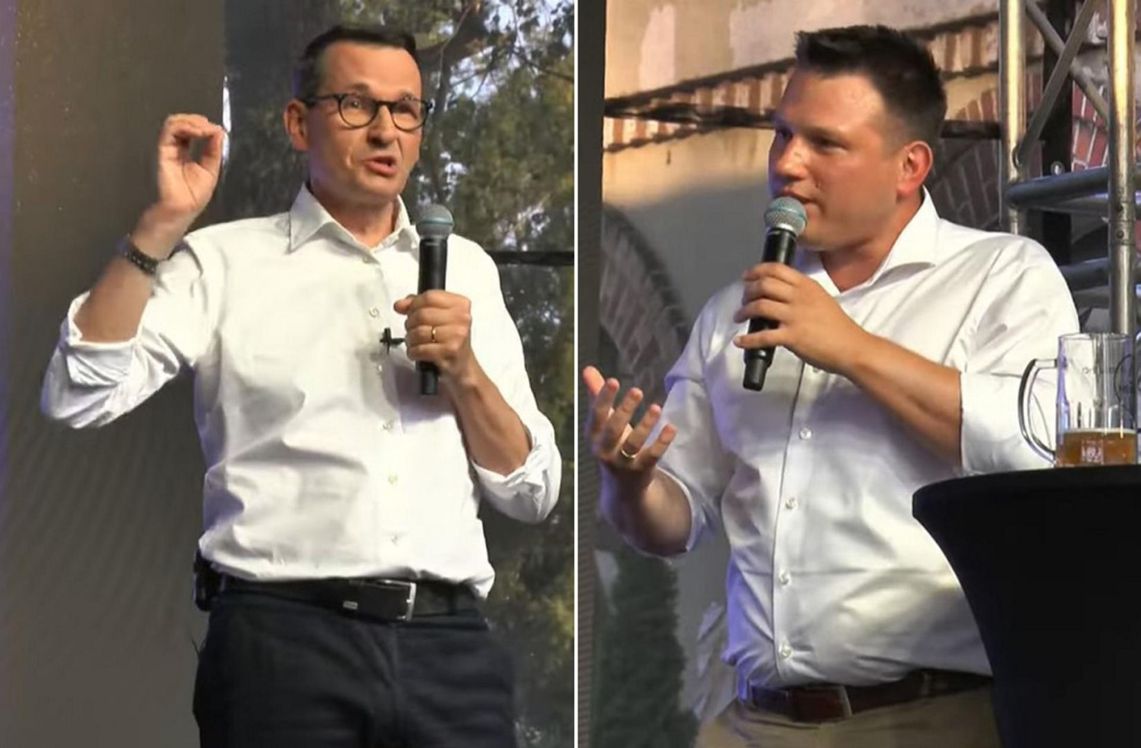 Mentzen attacked Morawiecki. The erstwhile  prime minister responded in 1  sentence. He hit ...
