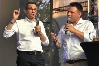 Mentzen zaatakował Morawieckiego. Były premier odpowiedział jednym zdaniem. Uderzył w jego spółkę