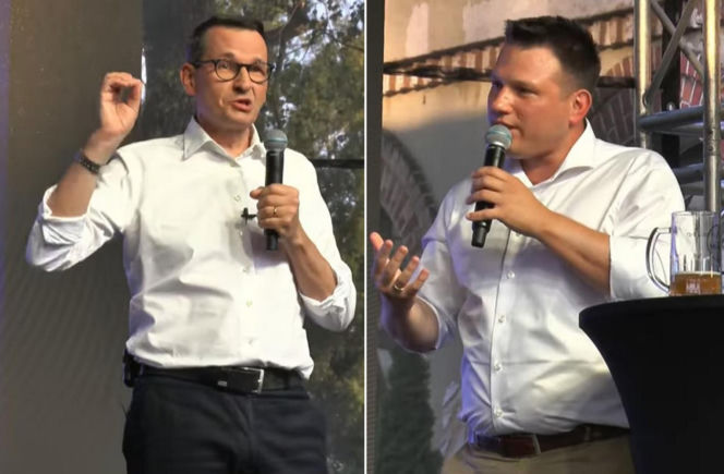 Mentzen zaatakował Morawieckiego. Były premier odpowiedział jednym zdaniem. Uderzył w jego spółkę