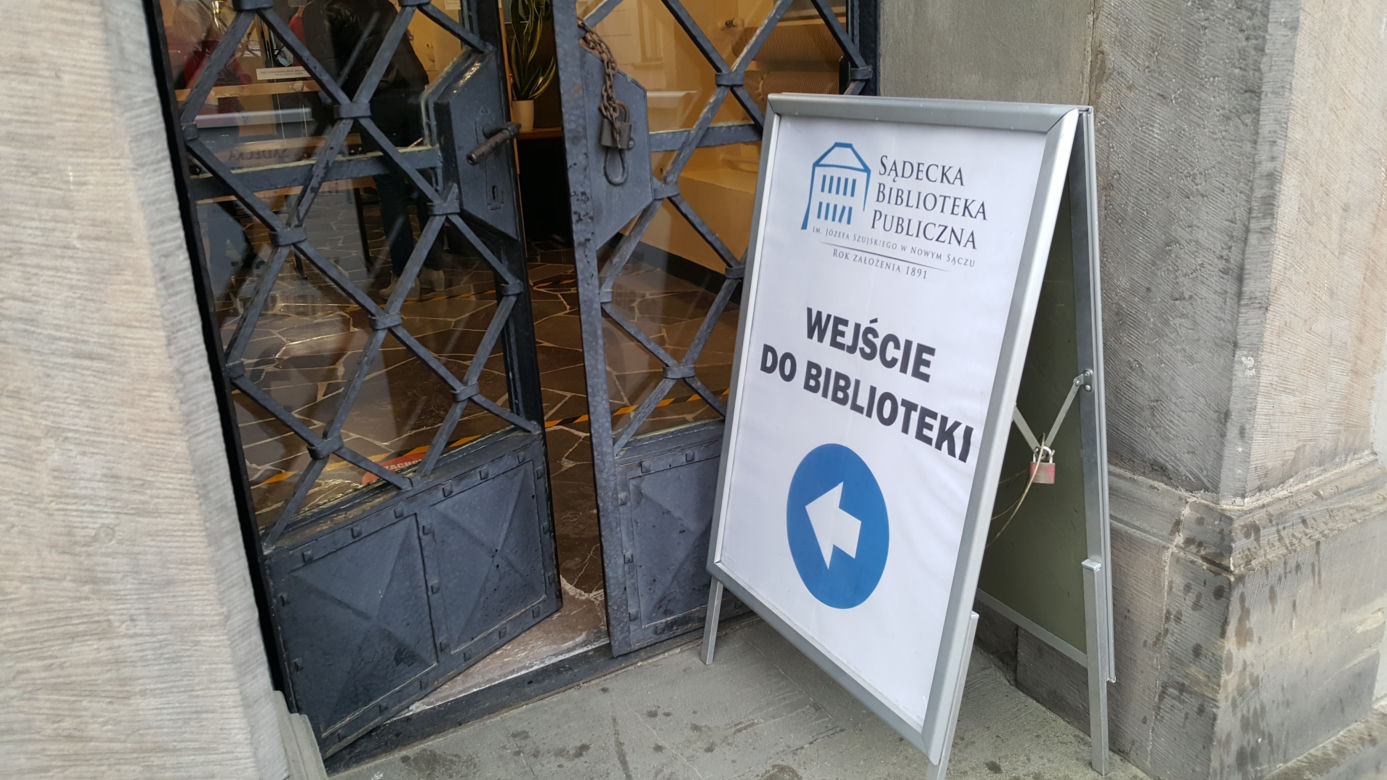 Środki bezpieczeństwa w Sądeckiej Bibliotece Publicznej