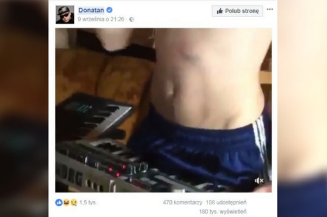 Donatan chwali się penisem na Facebooku - zobacz filmik