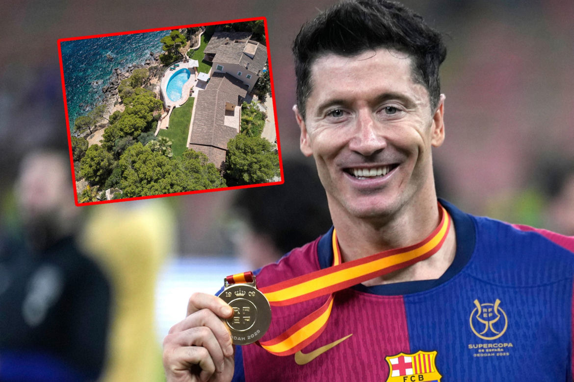 Robert Lewandowski i jego nowa posiadłość na Majorce
