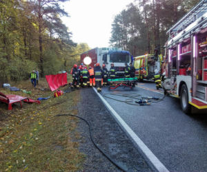 Wypadek w podbydgoskim Emilianowie! Droga jest całkowicie zablokowana!