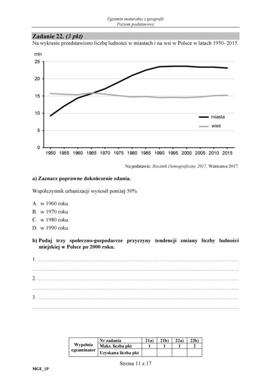 Matura 2018 - Geografia poziom podstawowy. Arkusze egzaminacyjne, stara matura
