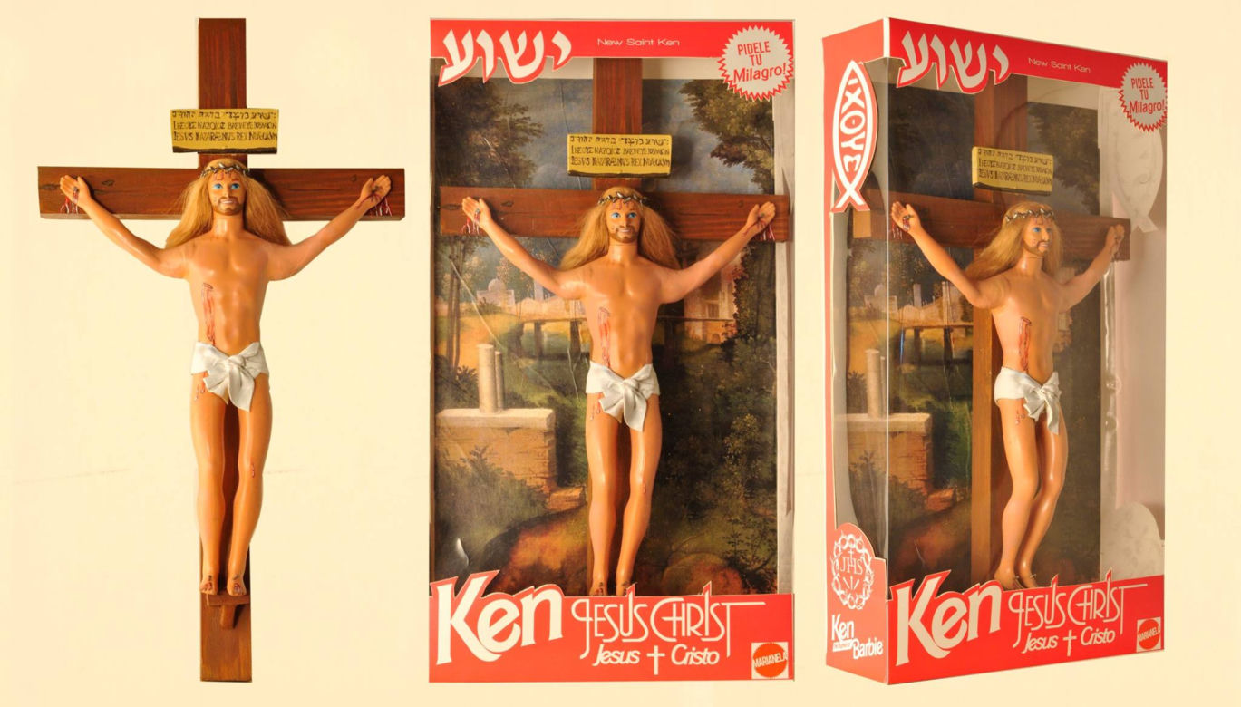 Matka Boska jako Lalka Barbie, Jezus na krzyżu jako Ken