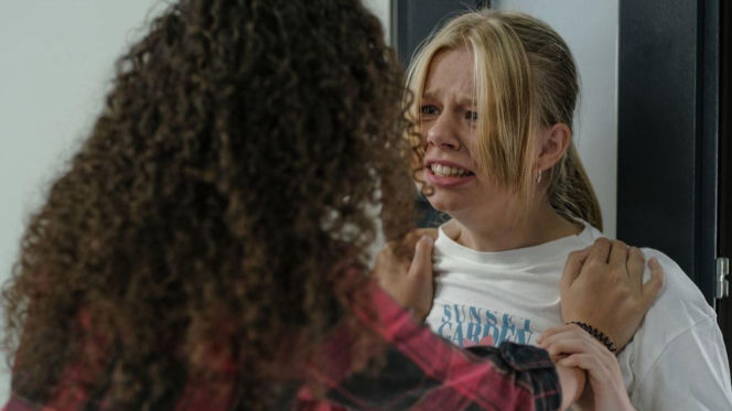 M jak miłość odc. 1893. Lenka (Olga Cybińska), Julita (Sofia Stelmakh)