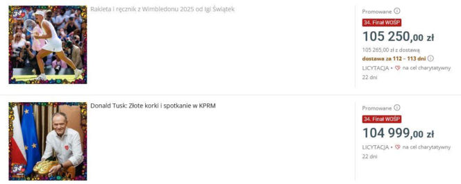 Iga Świątek i Donald Tusk