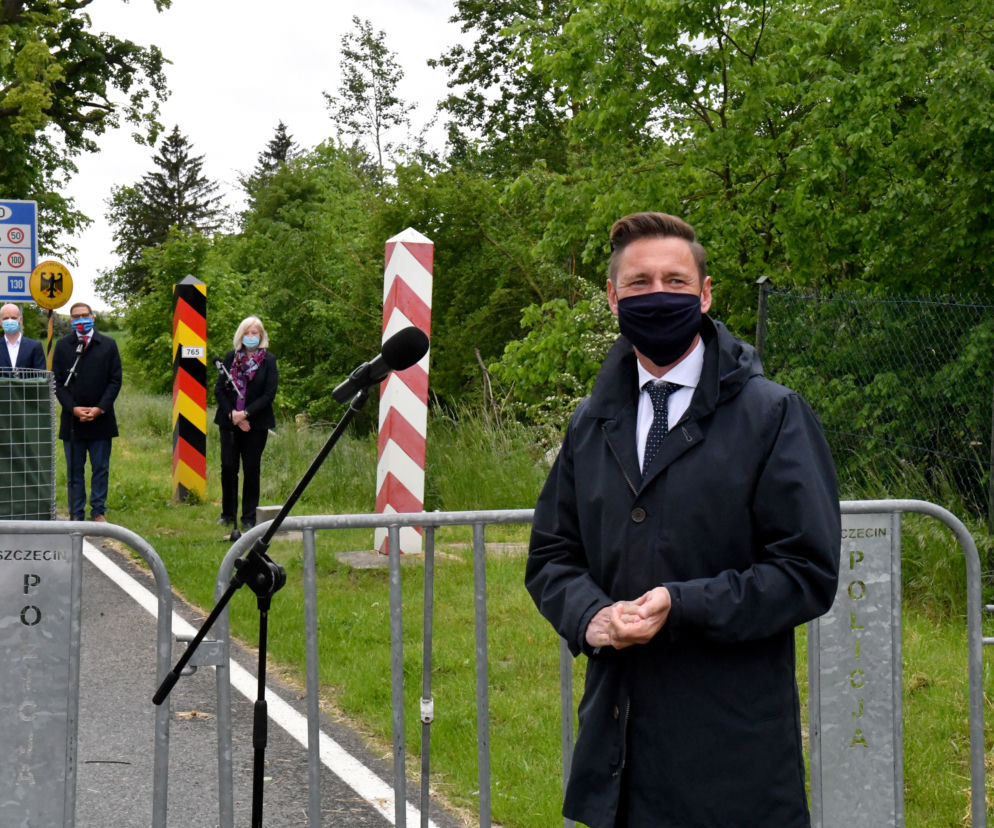 MARSZAŁEK WOJ. ZACHODNIOPOMORSKIEGO OLGIERD GEBLEWICZ NA GRANICY W ROSOWKU