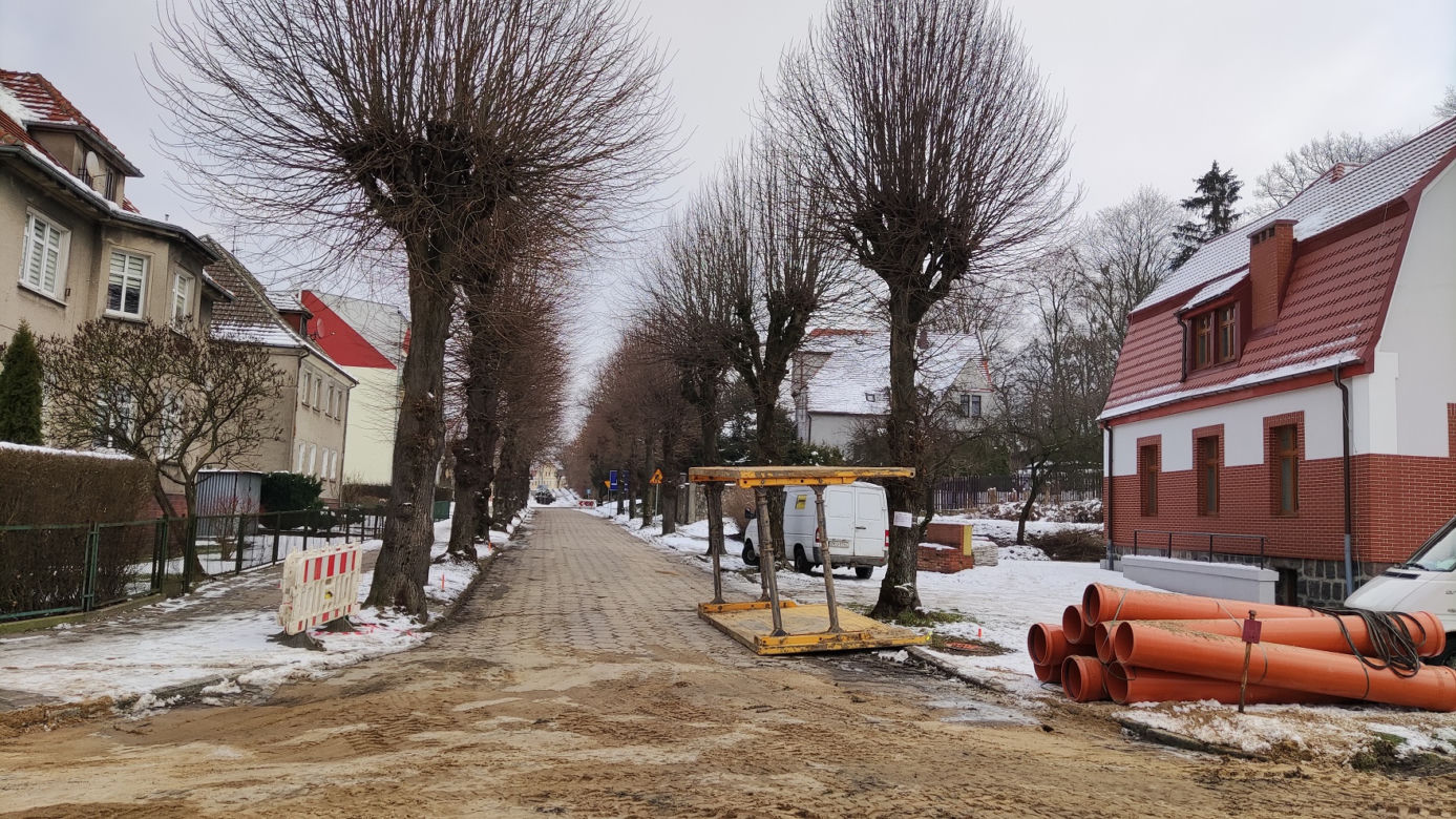 Trwają prace drogowe w Połczynie-Zdroju