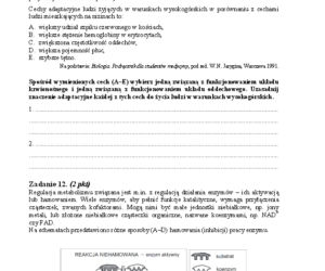 Arkusz biologia rozszerzony matura 2014