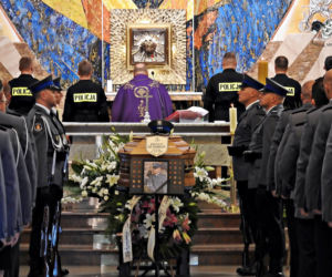 Pogrzeb policjanta który zmarł w pracy