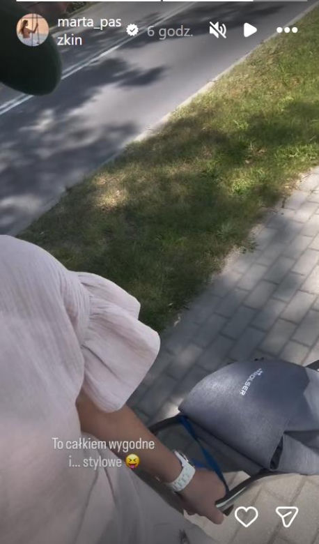 Marta Paszkin pokazała to po raz pierwszy. "Chyba to już ten czas, żeby popylać z wózeczkiem"