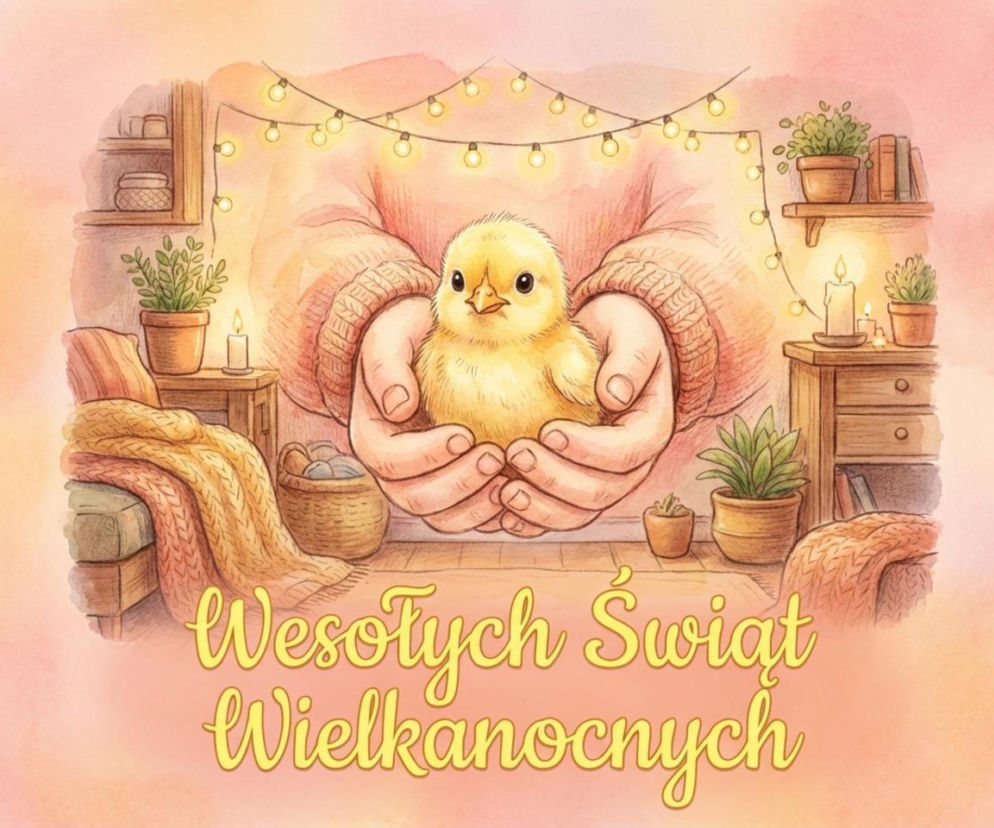 Kartka wielkanocna z życzeniami