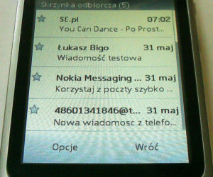 Nokia C3-01 konto pocztowe