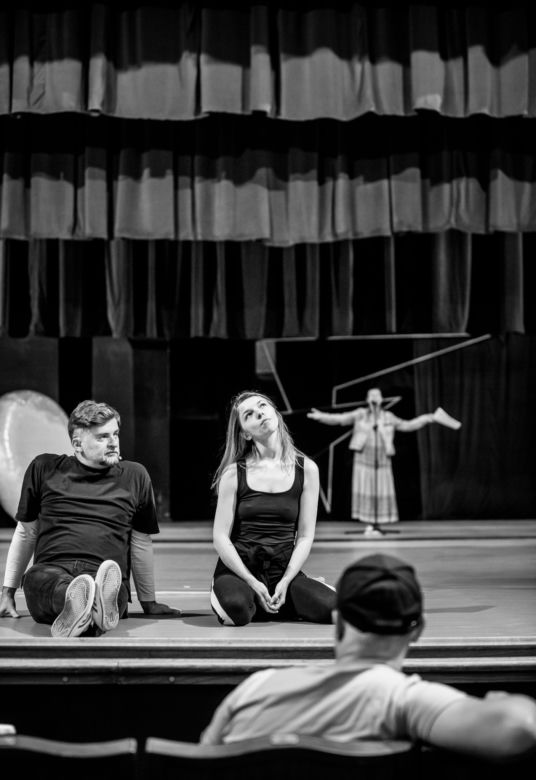 "Węgla nie ma". Próba do przedstawienia w Teatrze Śląskim