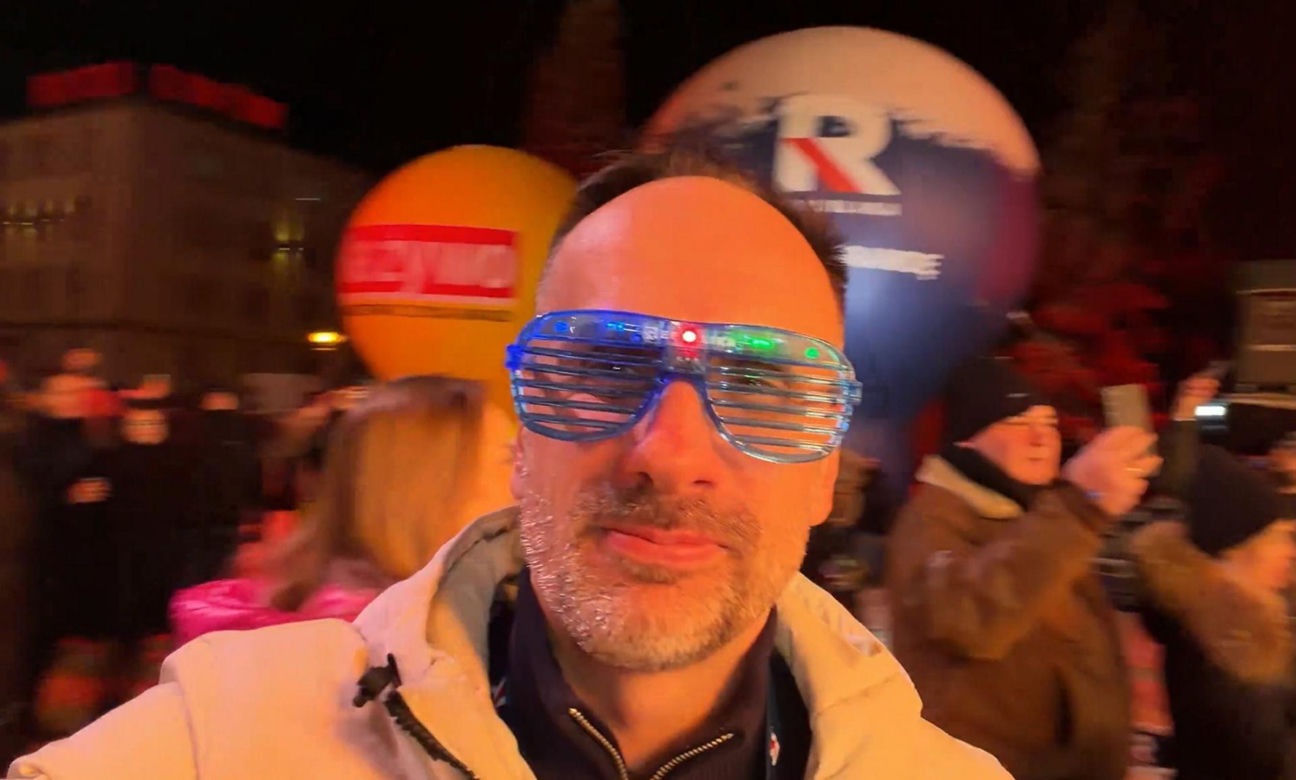 Janusz Kowalski na sylwestrze TV Republika