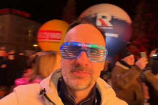Janusz Kowalski na sylwestrze TV Republika