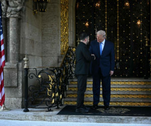 Wołodymyr Zełenski i Donald Trump