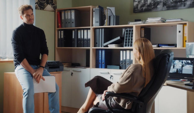 M jak miłość odc. 1932, Marcin (Mikołaj Roznerski), Elżbieta Domańska (Katarzyna Dąbrowska)