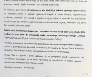 Majka Jeżowska oświadczenie