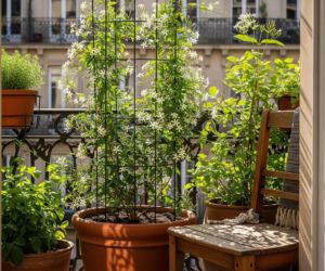 To pnącze może całkowicie odmienić balkon w jedno lato