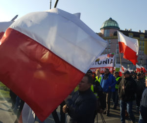 Protest rolników w centrum Warszawy