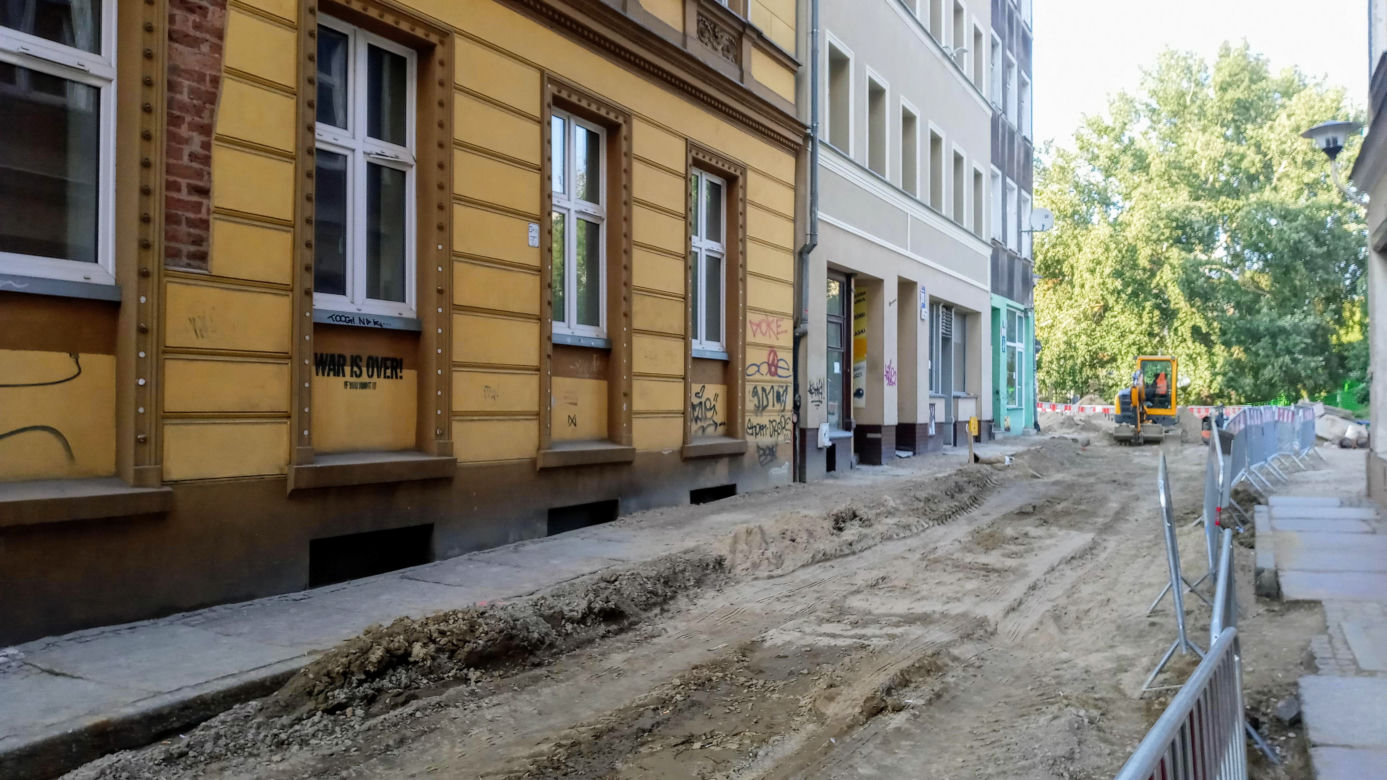 Przebudowa ul. Staromiejskiej - październik 2020