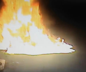 Potężny OGIEŃ na stacji benzynowej w Poznaniu! O krok od wybuchu