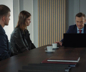 M jak miłość odc. 1916. Majka (Matylda Giegżno), Mateusz (Rafał Kowalski), Piotrek (Marcin Mroczek)