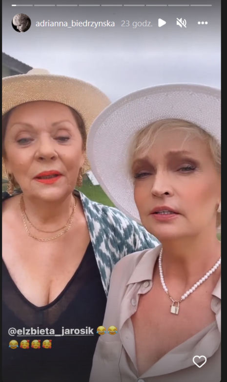 Barwy szczęścia na planie. Małgorzata (Adrianna Biedrzyńska), Elżbieta Jarosik