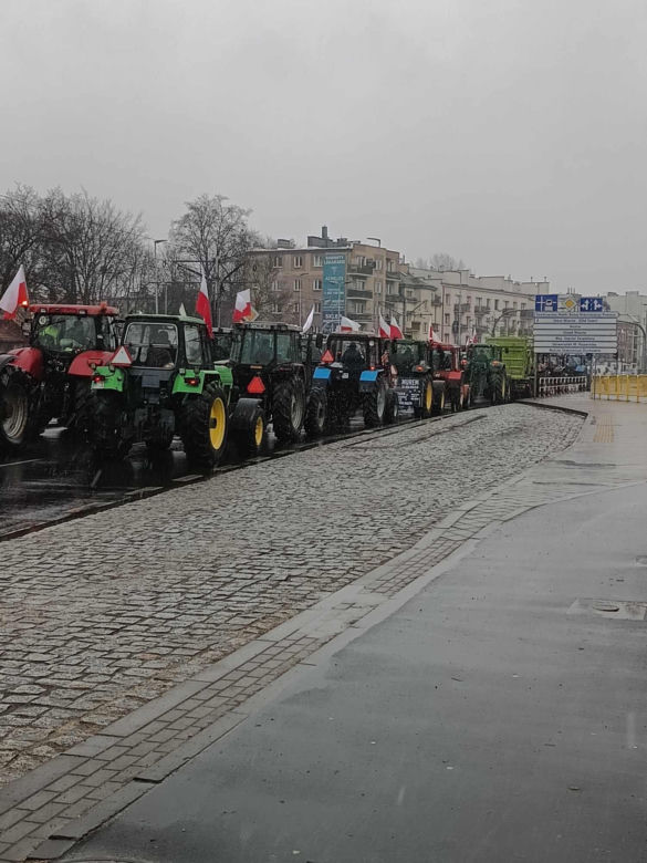 Protest rolników w Toruniu [9.02.2024]
