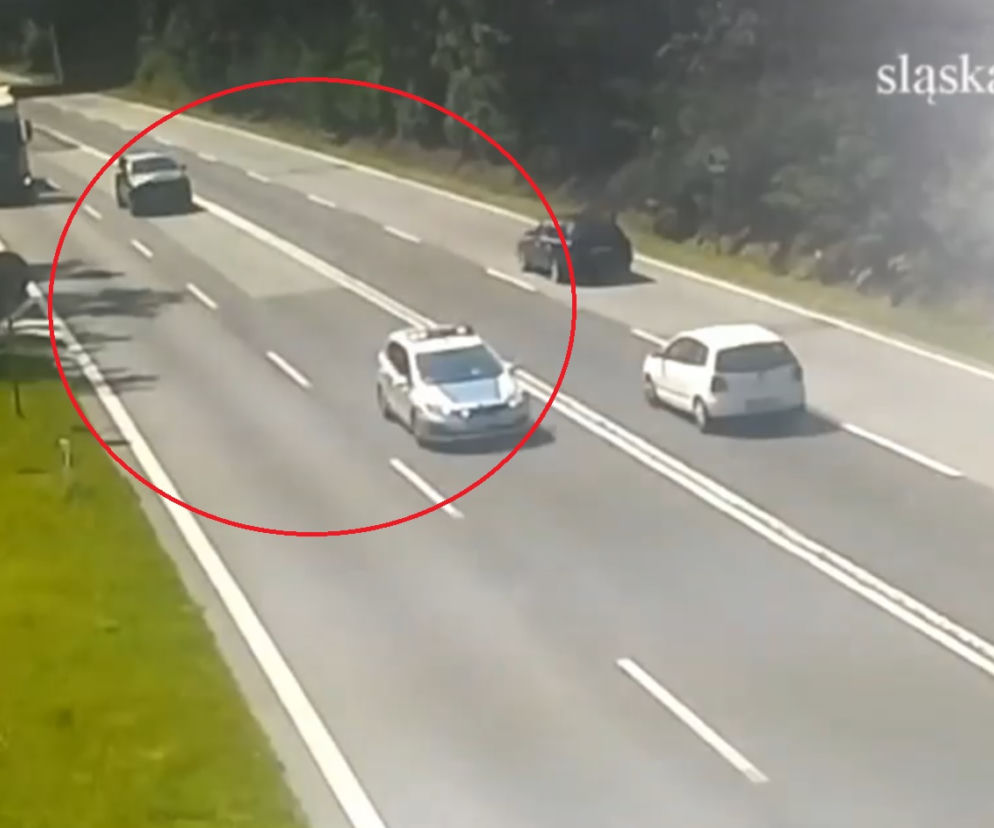 Policyjna eskorta z Gliwic do Zabrza