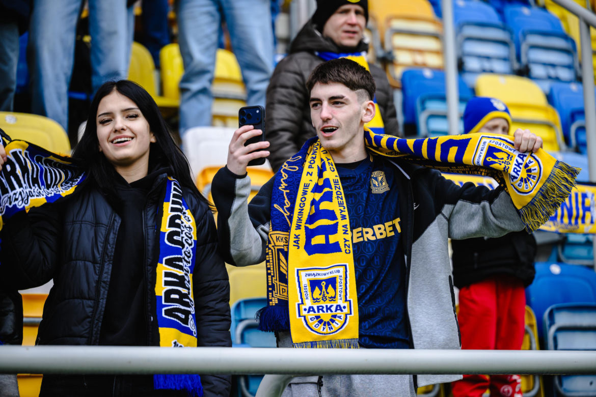 Arka Gdynia - GKS Katowice: Zdjęcia kibiców z meczu 22. kolejki PKO BP Ekstraklasy