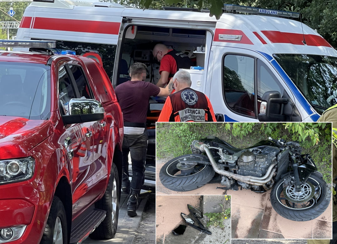 Znany tiktoker cudem uniknął śmierci! Jego motocykl sunął 100 metrów po chodniku
