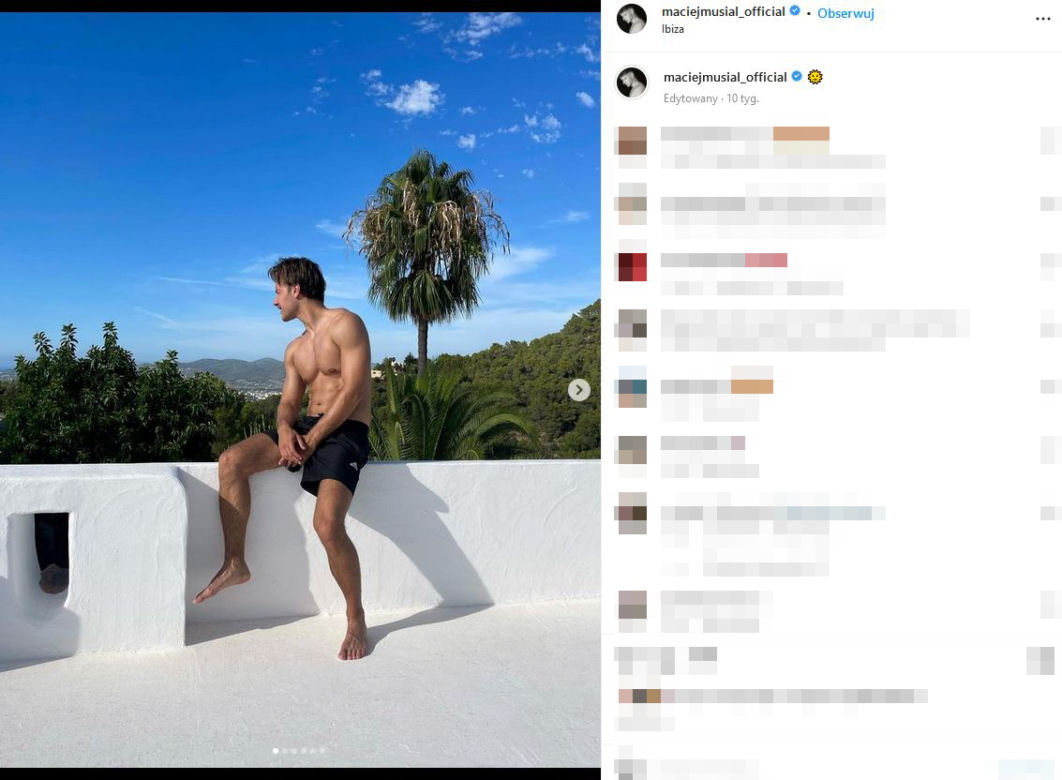 Maciej Musiał podbija świat klatą