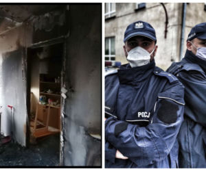 Szczuczyn. Policjanci uratowali mężczyznę z pożaru [ZDJĘCIA]