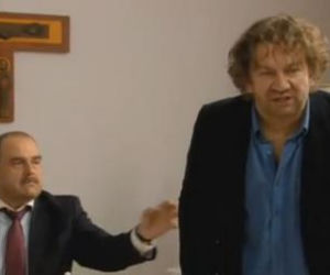 Ranczo 7 sezon odc. 90. Kusy (Paweł Królikowski), sentor Kozioł (Cezary Żak)