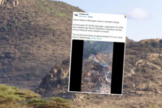 Helikopter z turystami rozbił się w Kenii. Zginęli wszyscy na pokładzie