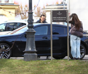 Michał Koterski z dziewczyną na spacerze