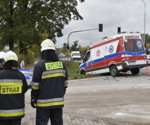 Wypadek karetki w Koniku Nowym