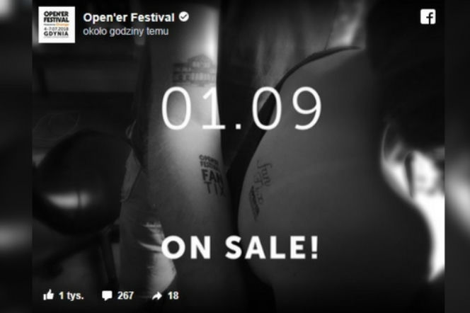 Open'er 2018 BILETY. Kiedy i za ile?
