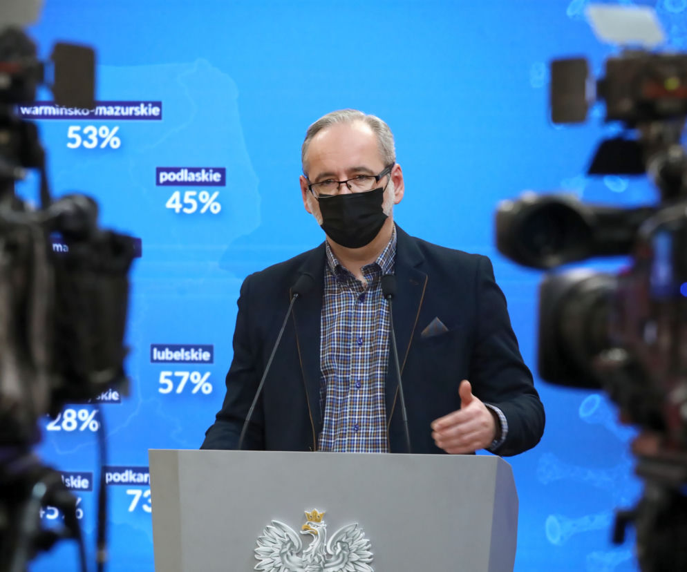 Adam Niedzielski. Konferencja ministra zdrowia