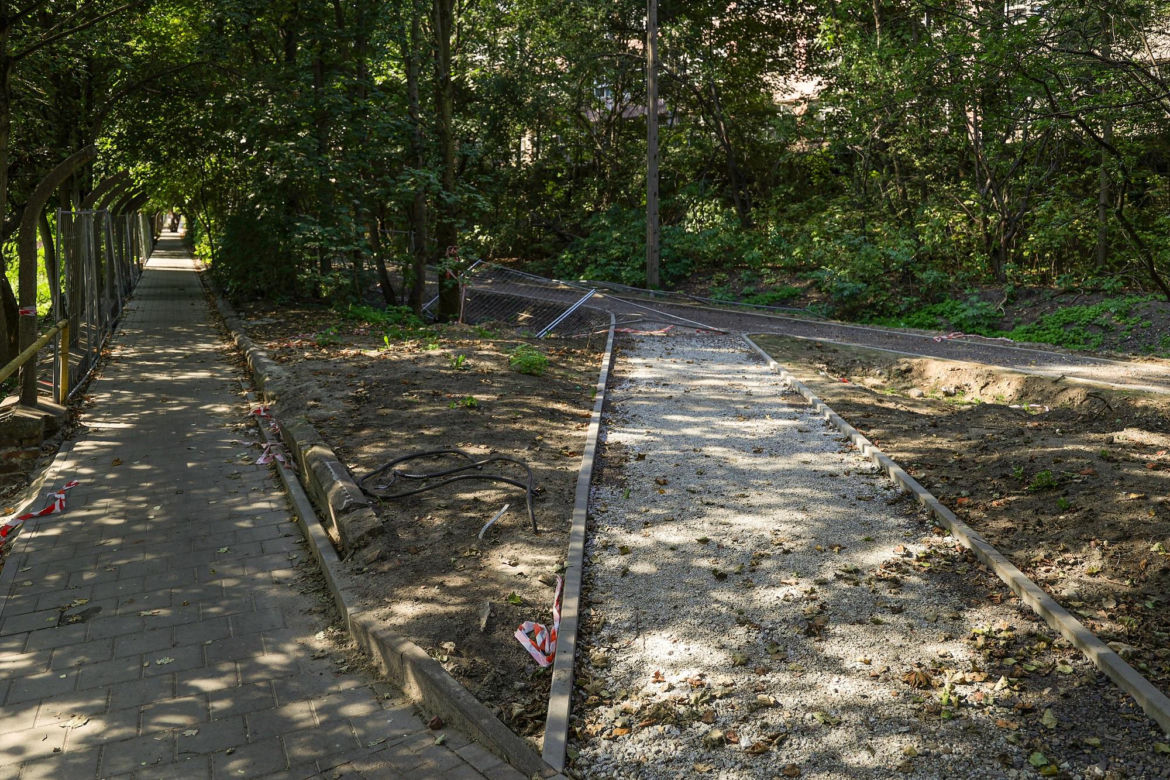 Droga rowerowa na Księżym Młynie w Łodzi