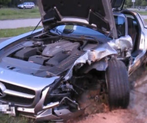 Mercedes SLS AMG, Wypadek 23.05.2012