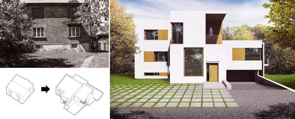 Dom kostka BXBstudio Bogusław Barnaś
