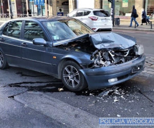 Wypadek na Świdnickiej we Wrocławiu